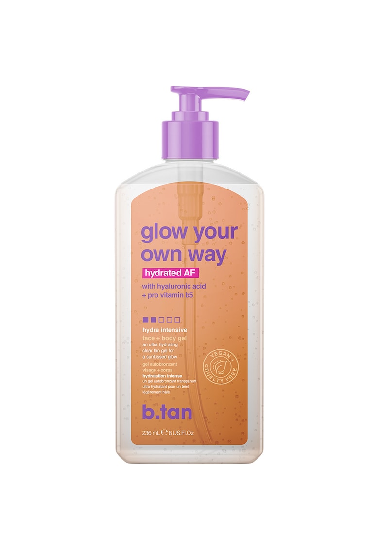 Gel autobronzant -  Glow your own way Hydrated AF - 236 ml