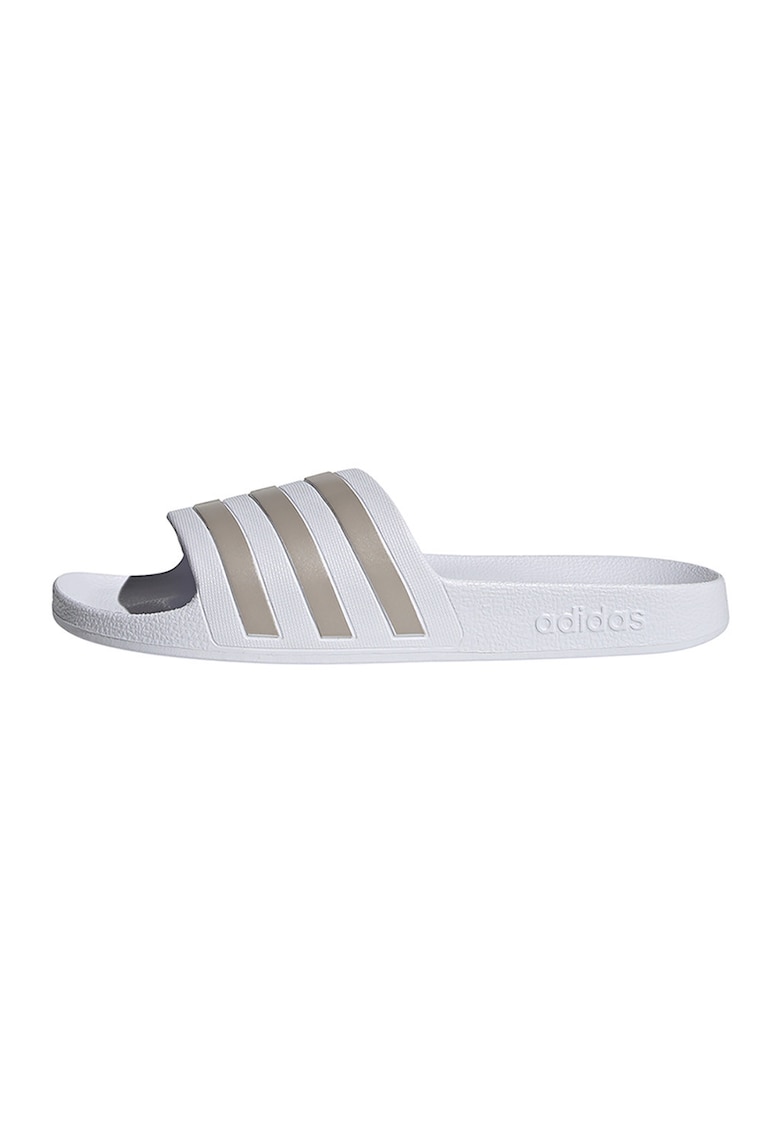 Papuci din cauciuc Adilette Aqua - Alb/Grej