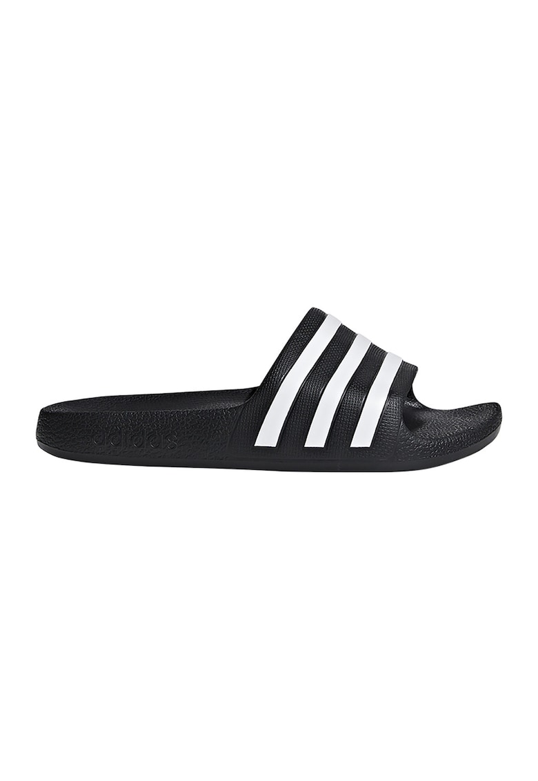 Papuci cu talpa ergonomica Adilette - Alb/Negru