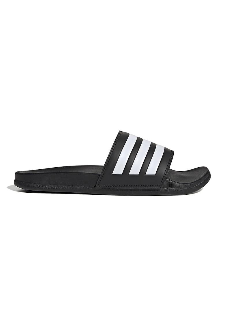 Papuci unisex Adilette Comfort - Alb/Negru
