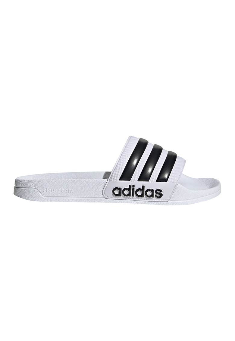 Papuci cu logo Adilette - Alb