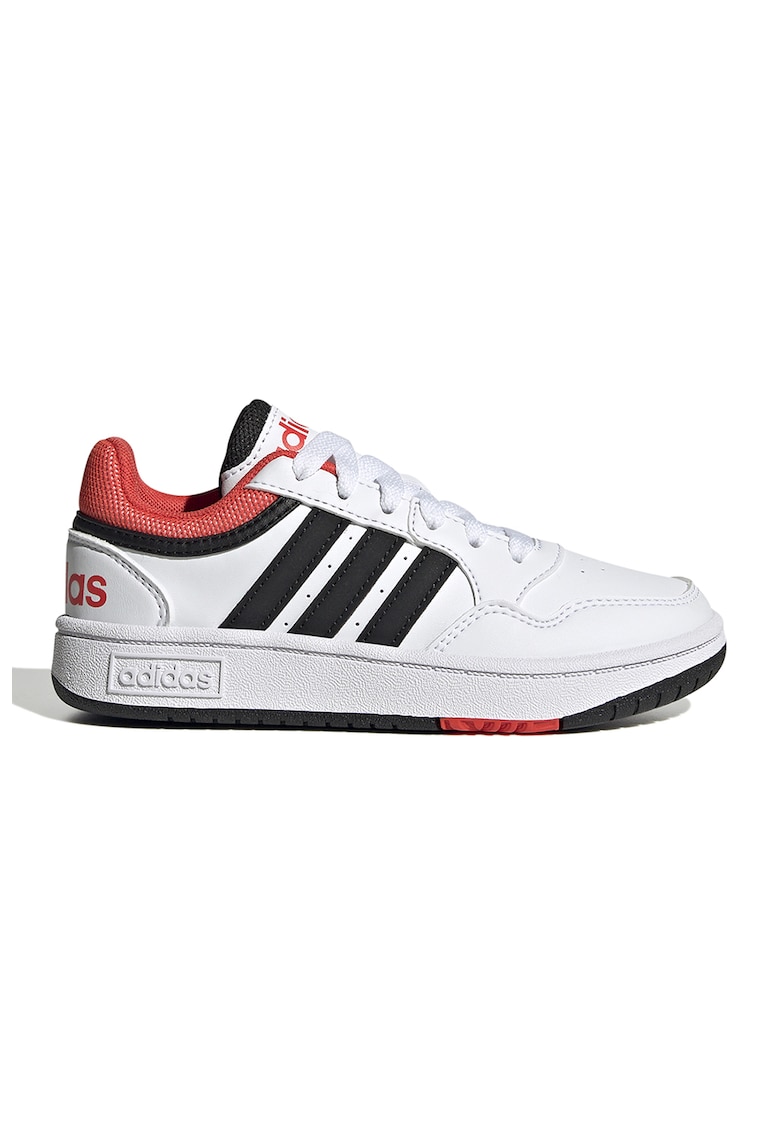 Oferte la Pantofi sport de piele ecologica Hoops 3.0 - Alb/Bleumarin