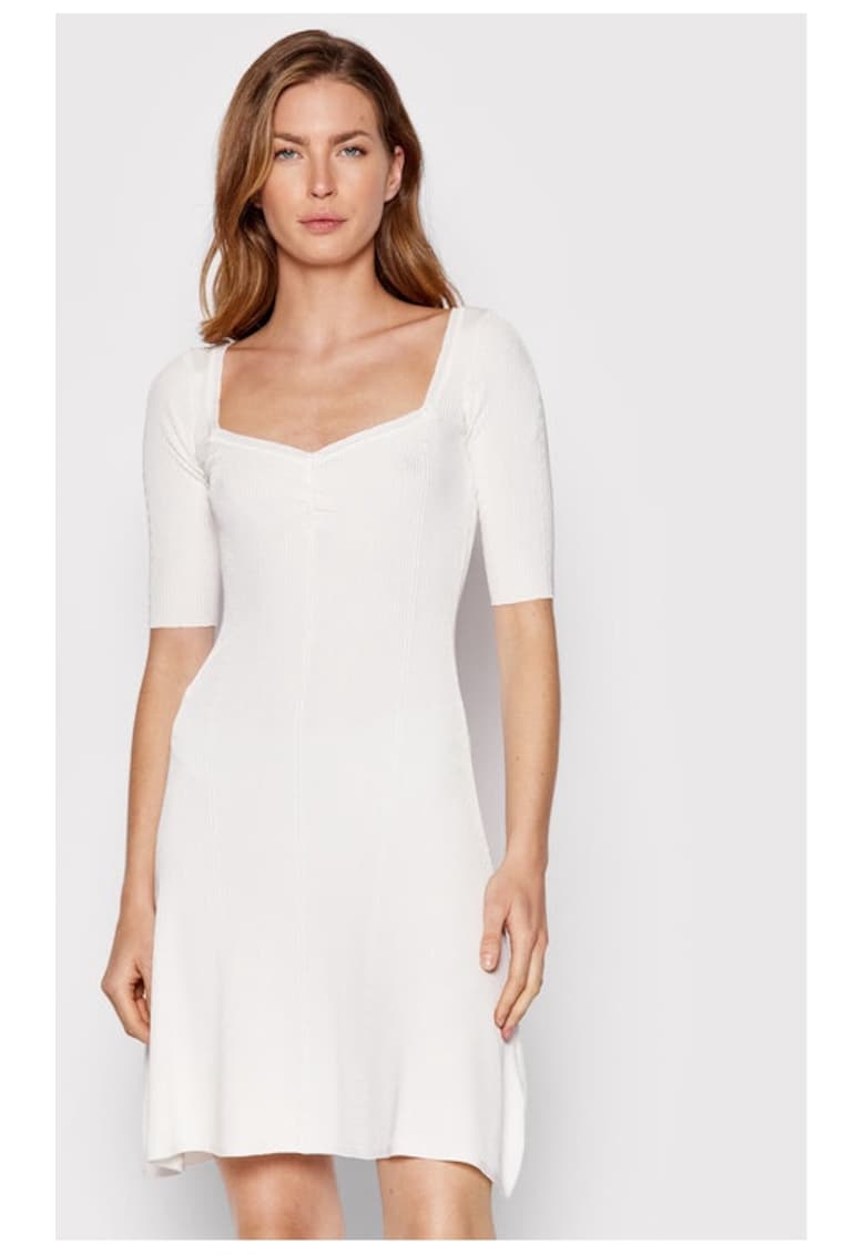 Rochie albă  din viscoză - Alb