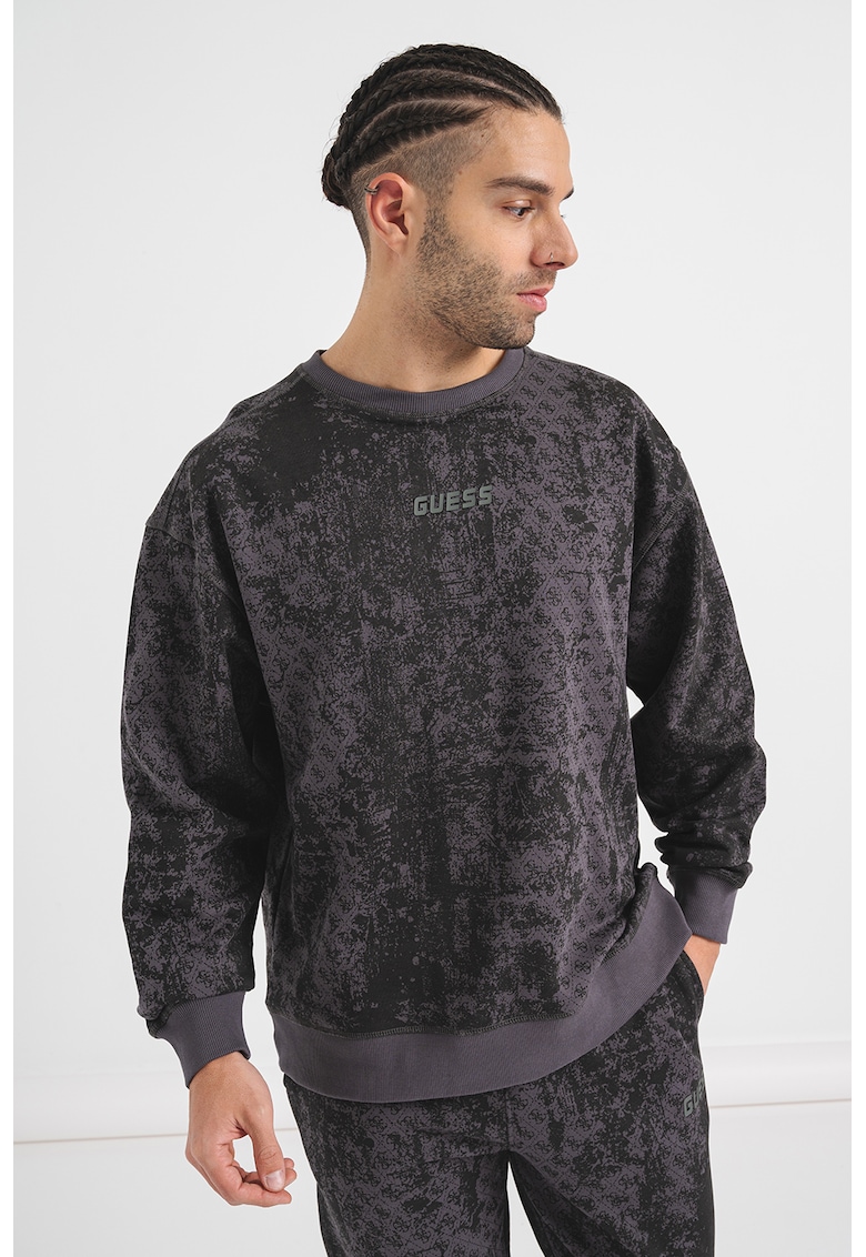 Bluza de trening cu logo - pentru fitness - Negru