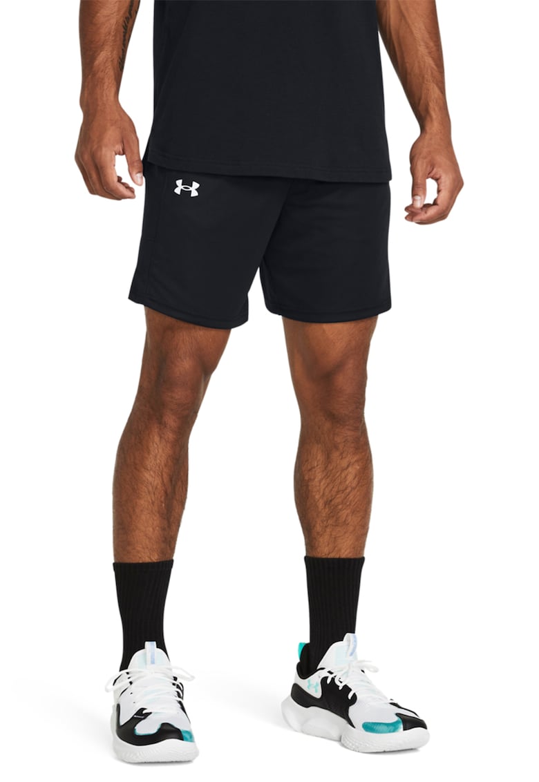 Pantaloni scurti pentru baschet Zone 7" Baseline - Negru