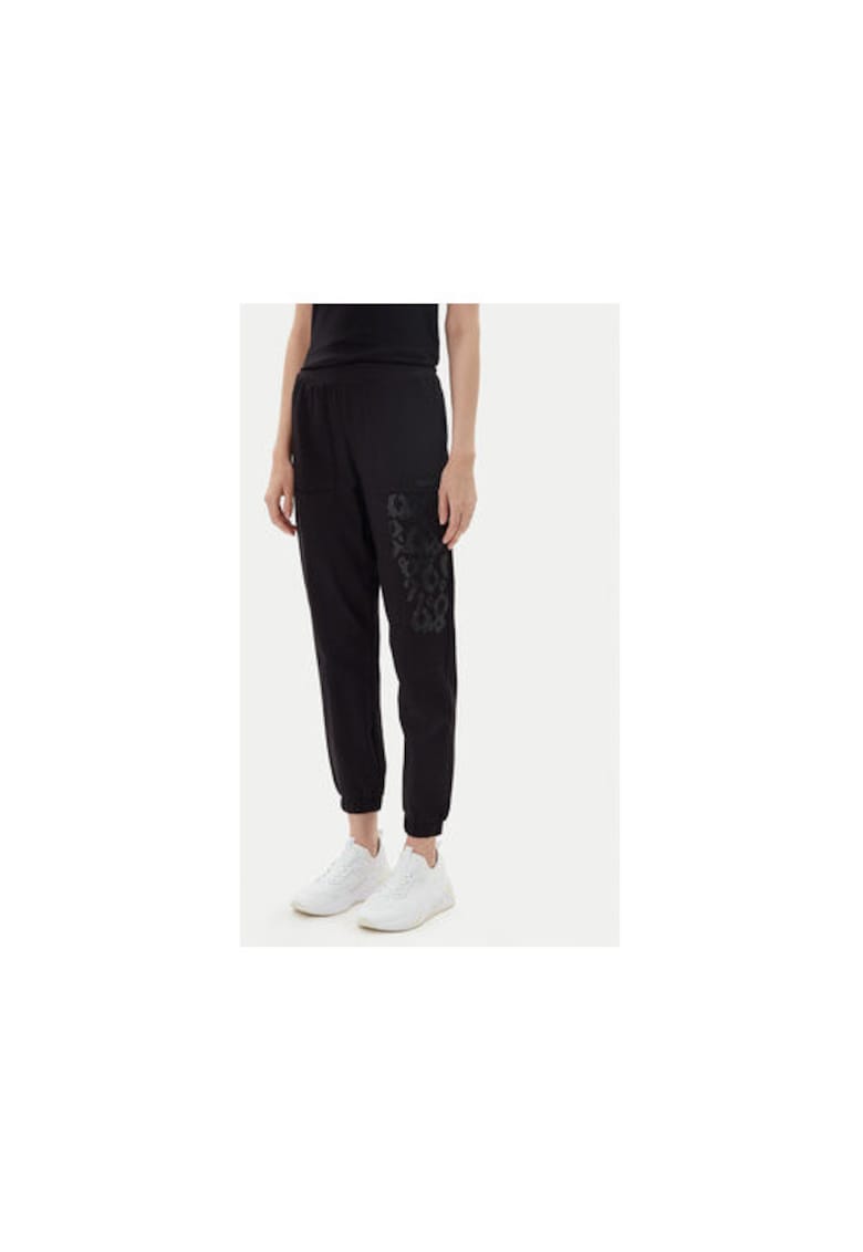 Pantaloni de trening dama  Emporio Armani - 7W000480 AF13135 - Bumbac/Elastan - Negru - Negru