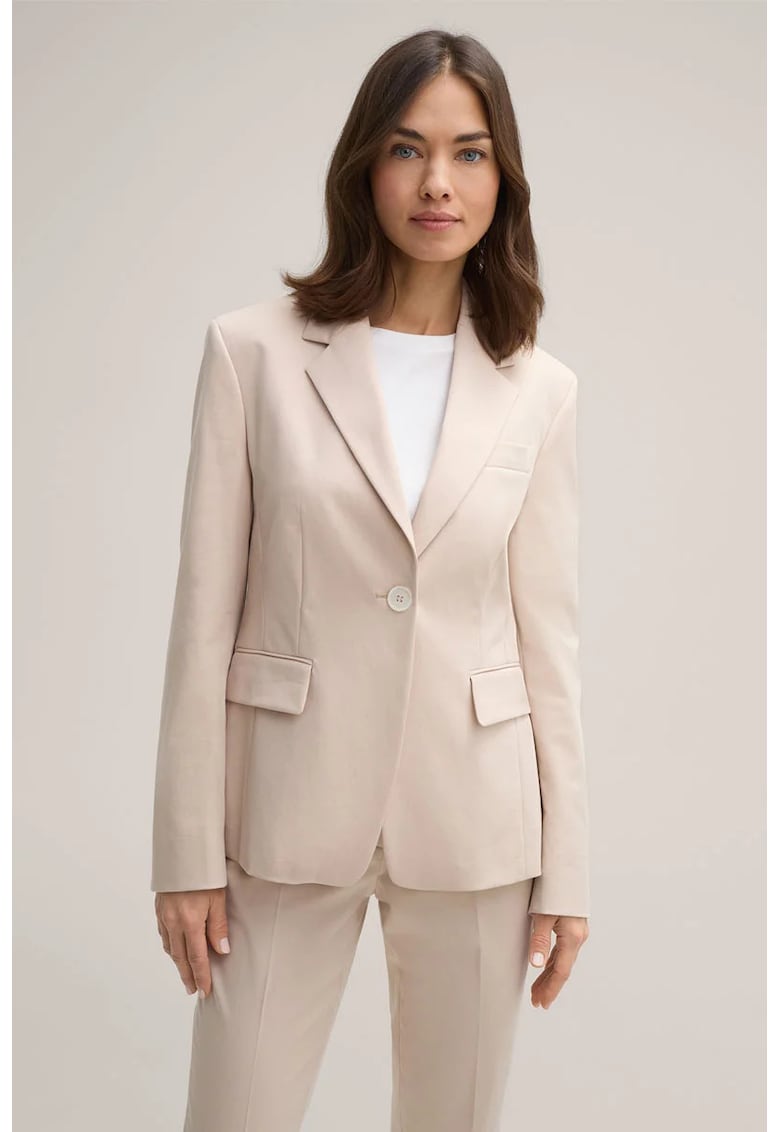 Sacou slim fit cu inchidere la un singur rand de nasturi WN1 - Bej