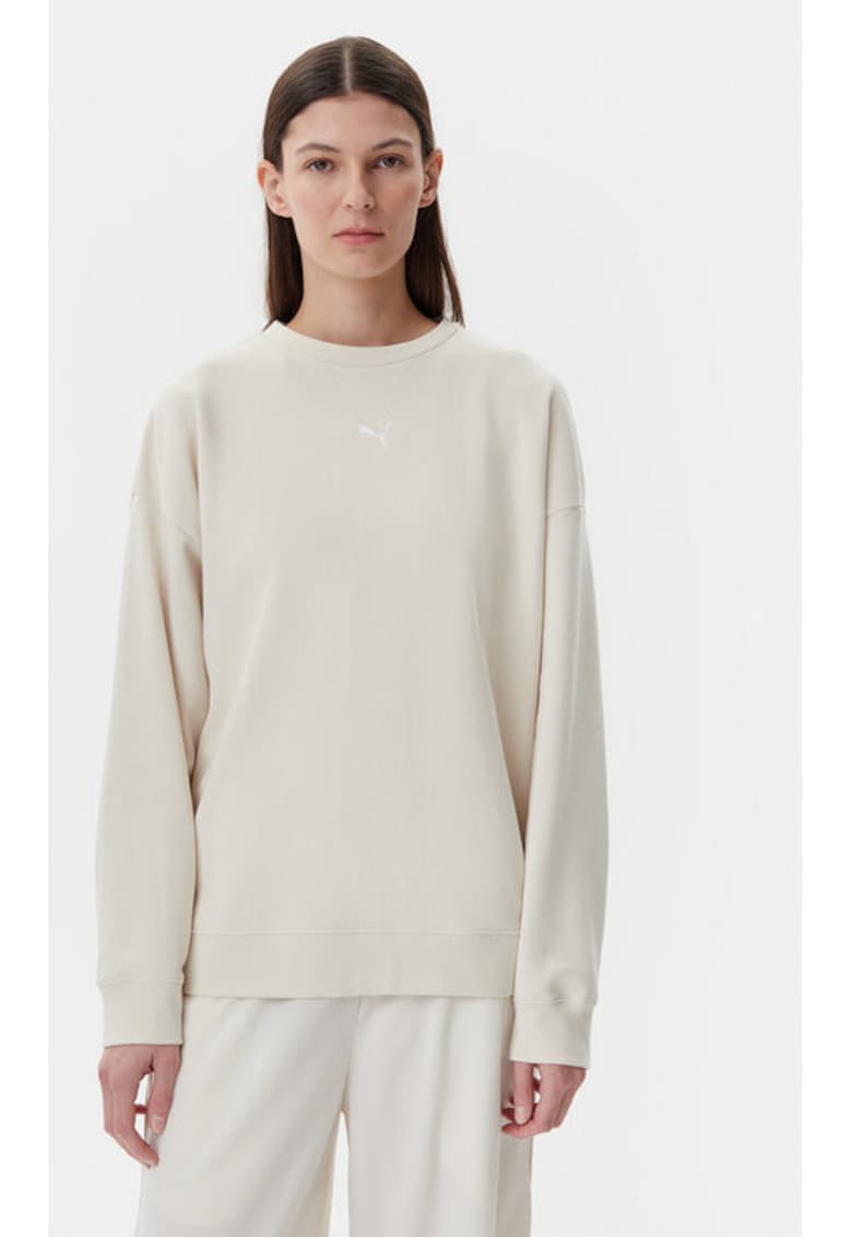 Bluza  pentru Femei - ess oversized crew tr - 685401-87 - Alb - Bej