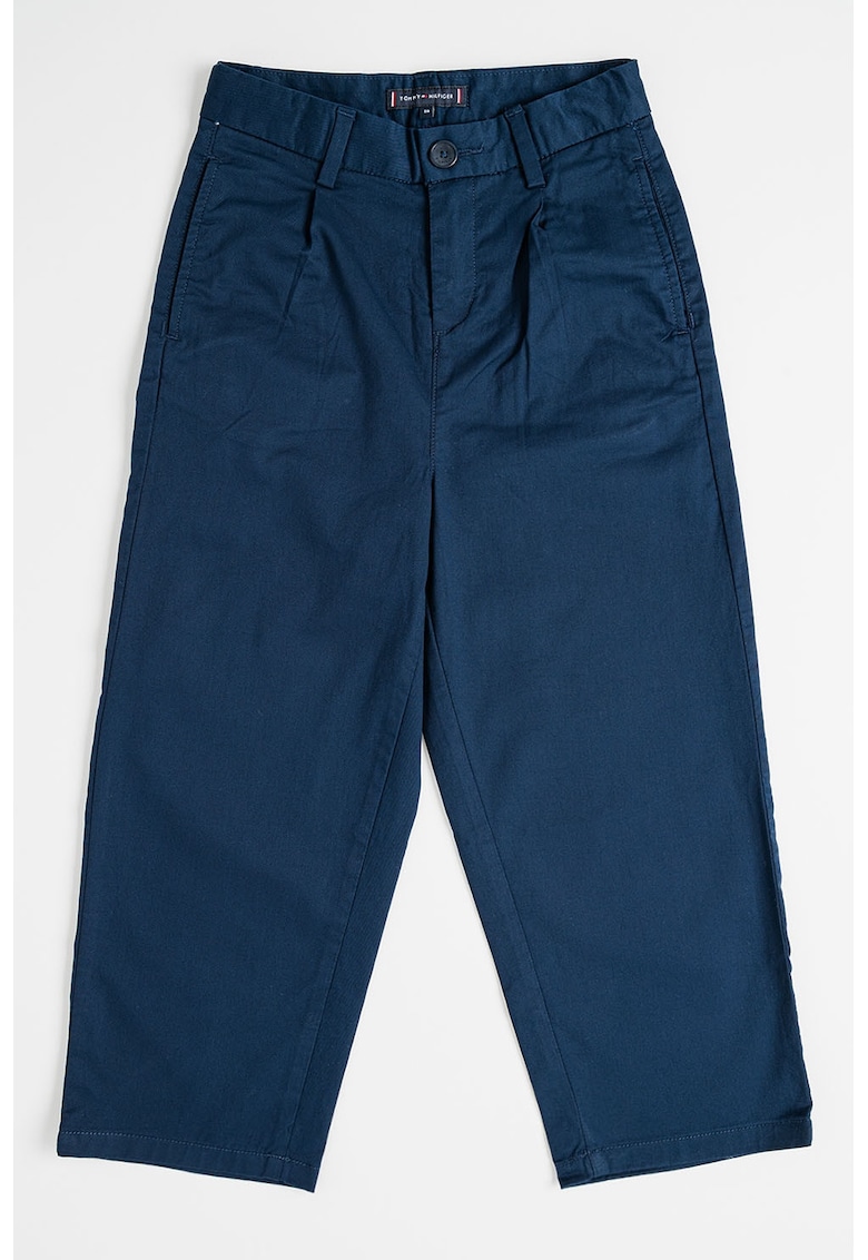 Pantaloni uni cu talie ajustabila - Albastru ultramarin