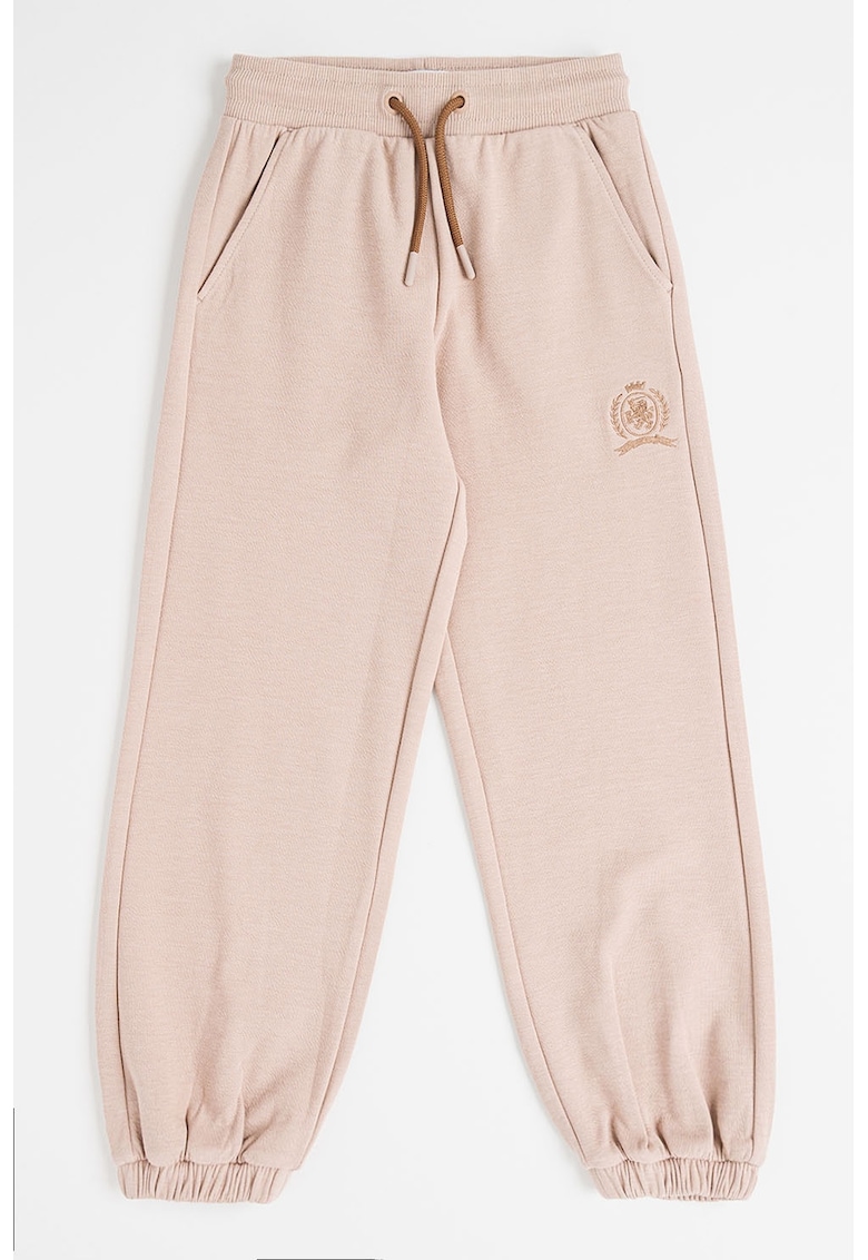 Pantaloni de trening relaxed-fit cu logo - Maro deschis