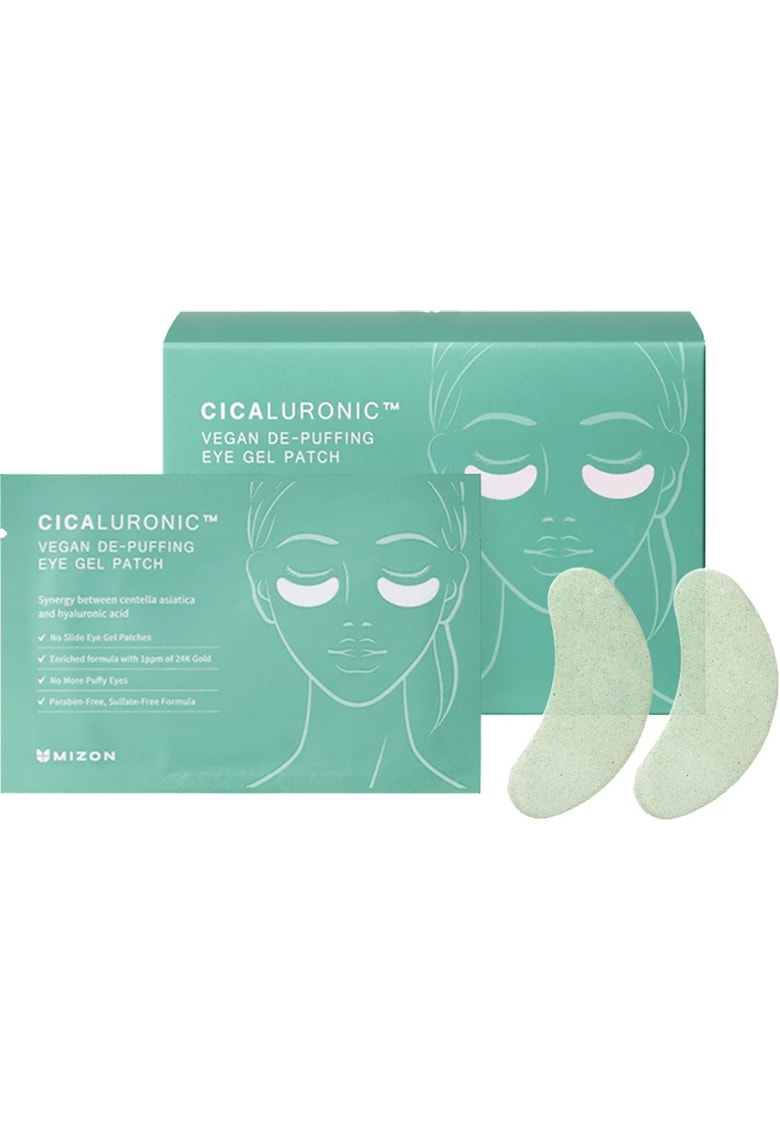 Cicaluronic Vegan De-Puffing Eye Gel Patches Benzi pentru ochi 21 buc