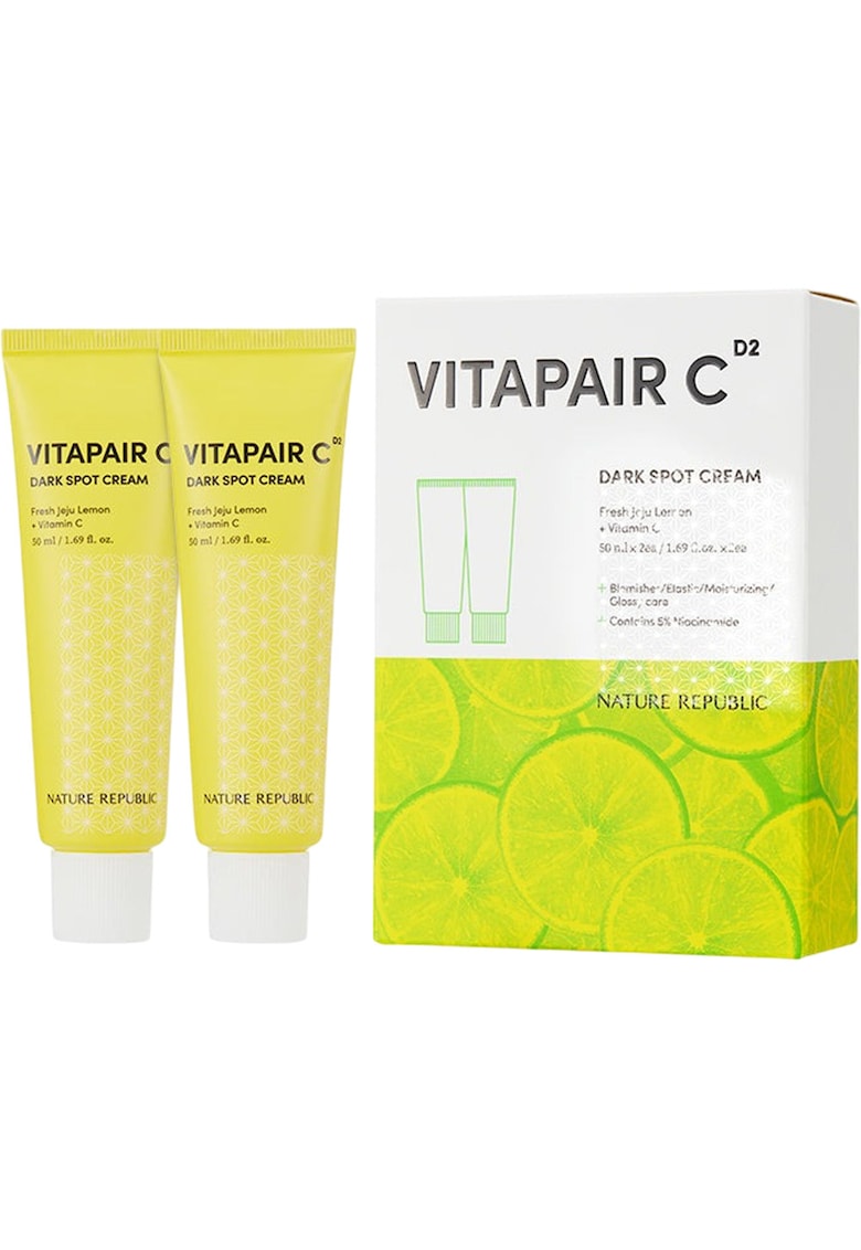 Crema iluminatoare cu vitamina C -  2x50 ml
