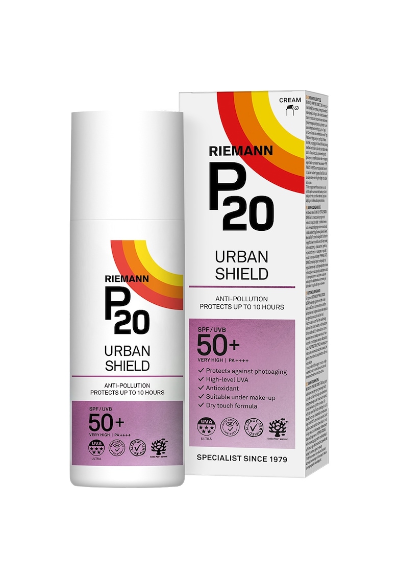Crema de fata cu protectie solara SPF 50+  Urban Shield - 50 ml