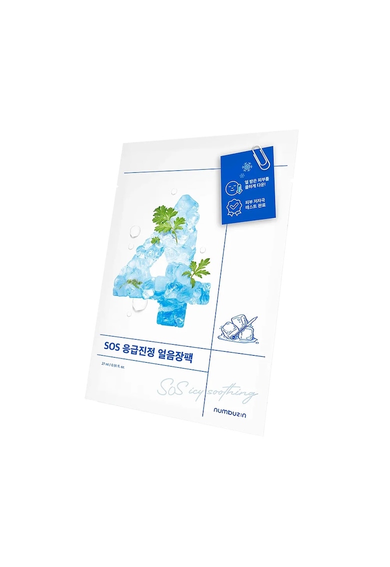 Masca de fata -  No.4 Icy Soothing - 27 ml - calmanta - pentru ten mixt/sensibil