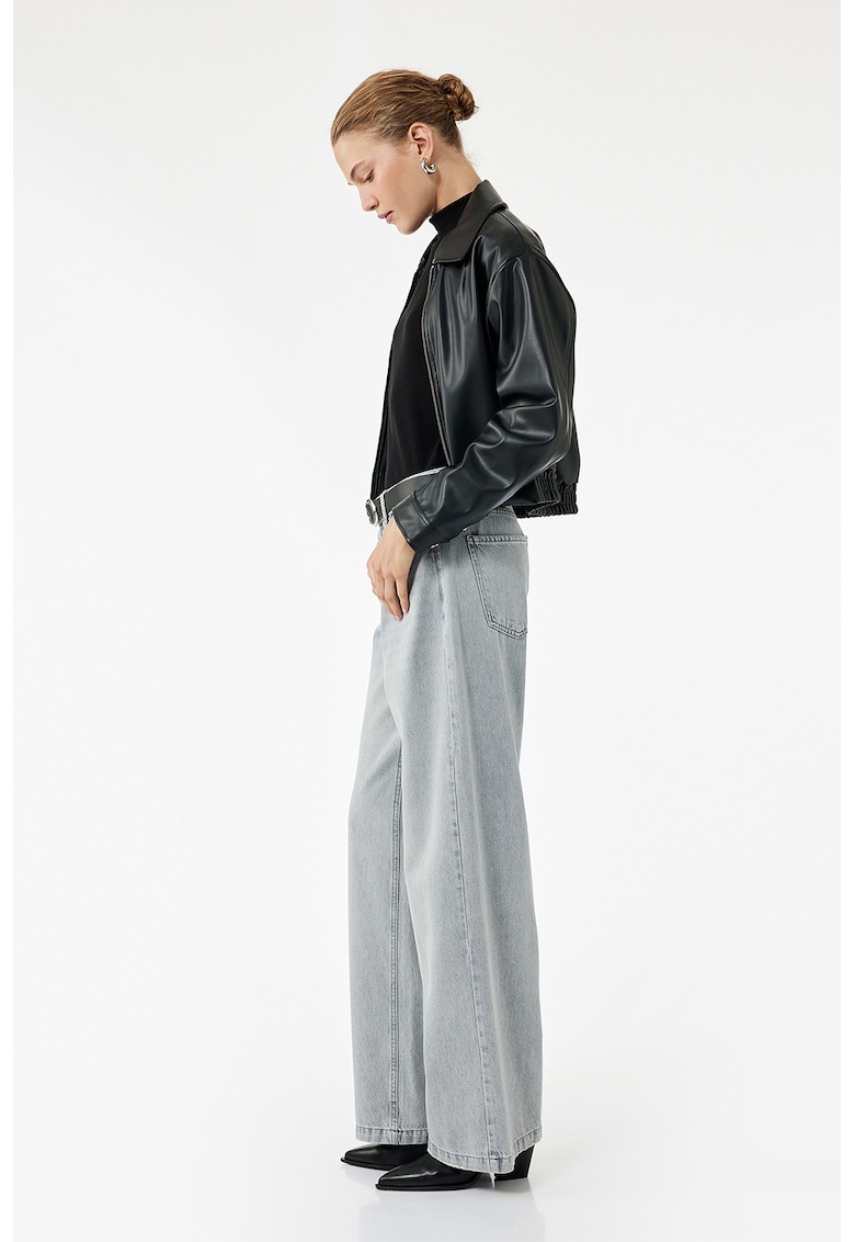 Blugi drepti relaxed fit - Gri deschis