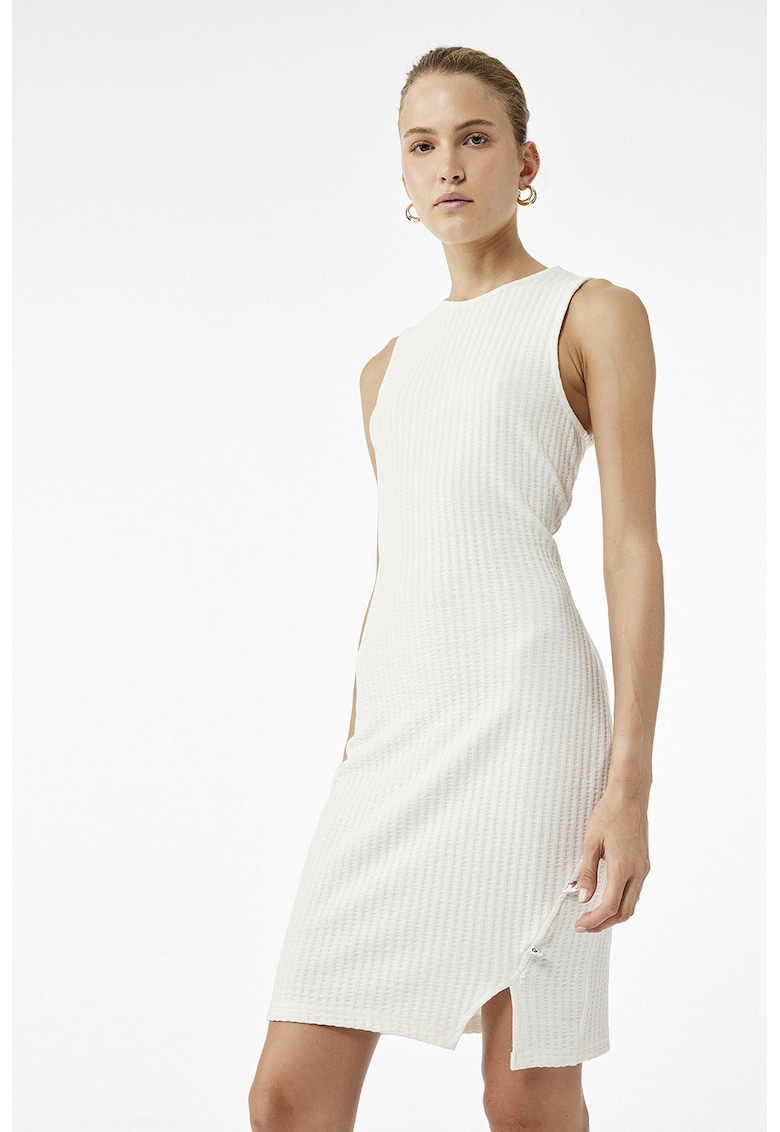 Rochie mini cambrata - Alb murdar