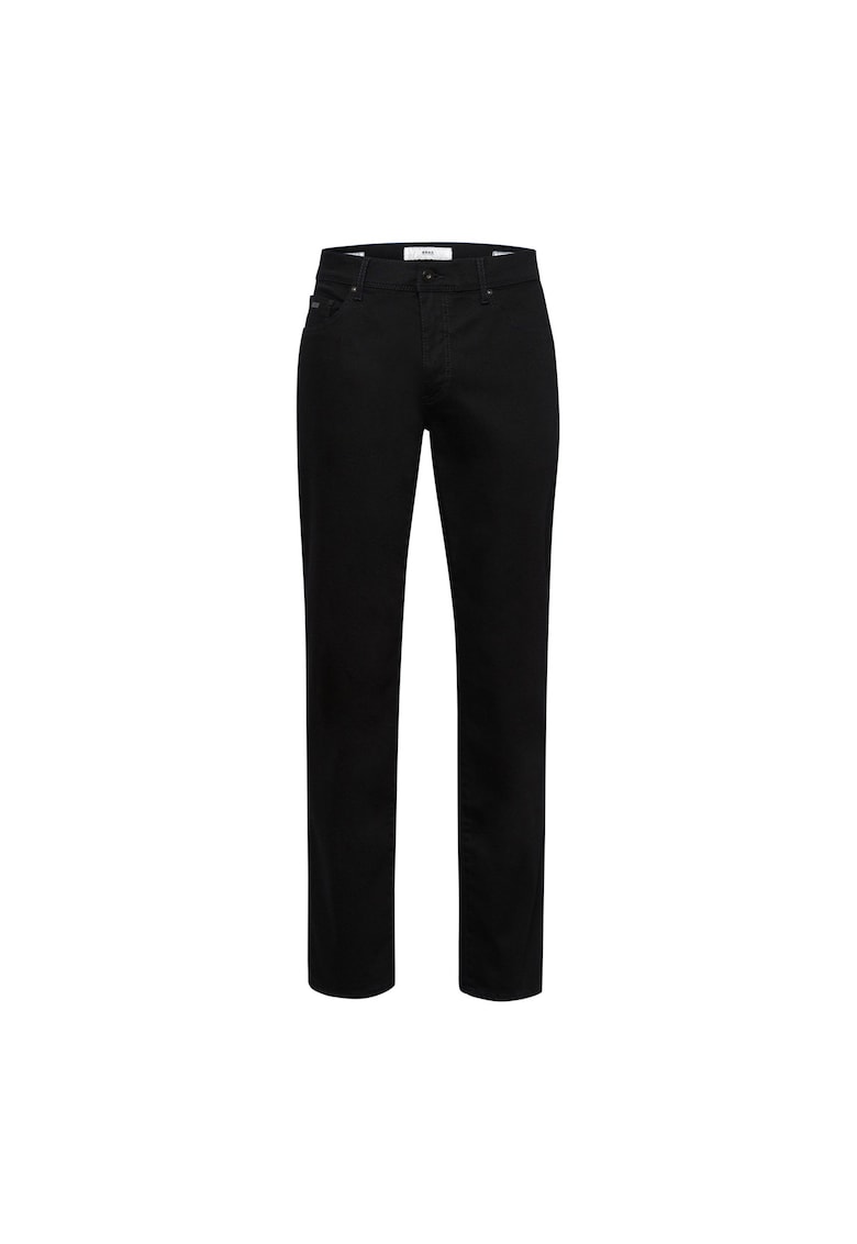 Blugi cu talie joasa si regular fit - Negru