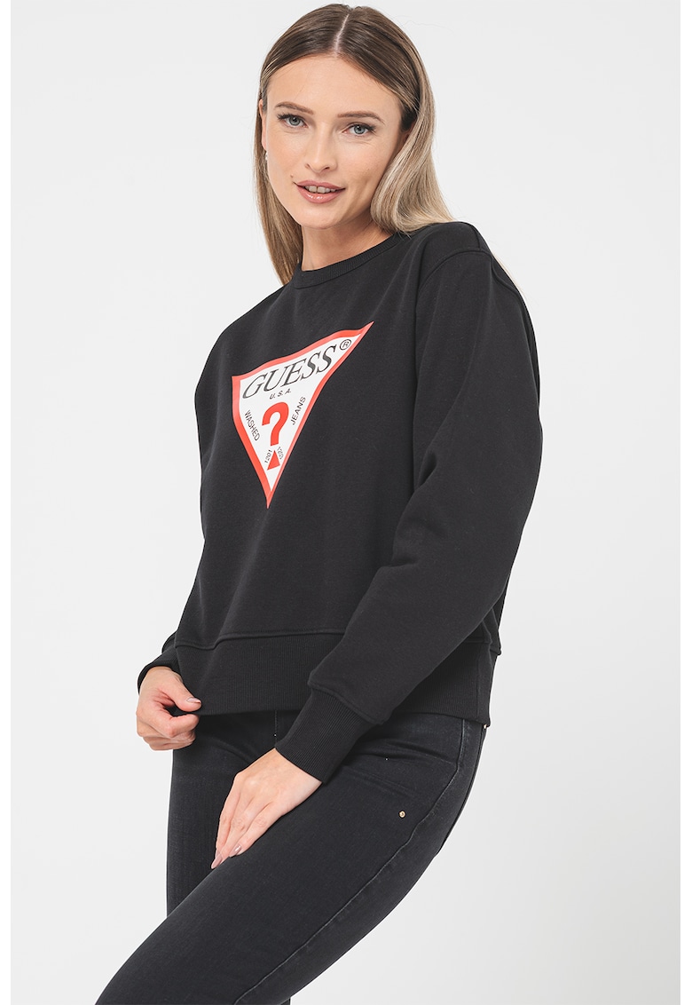 Bluza de trening cu imprimeu logo - Negru/Rosu stins/Alb optic