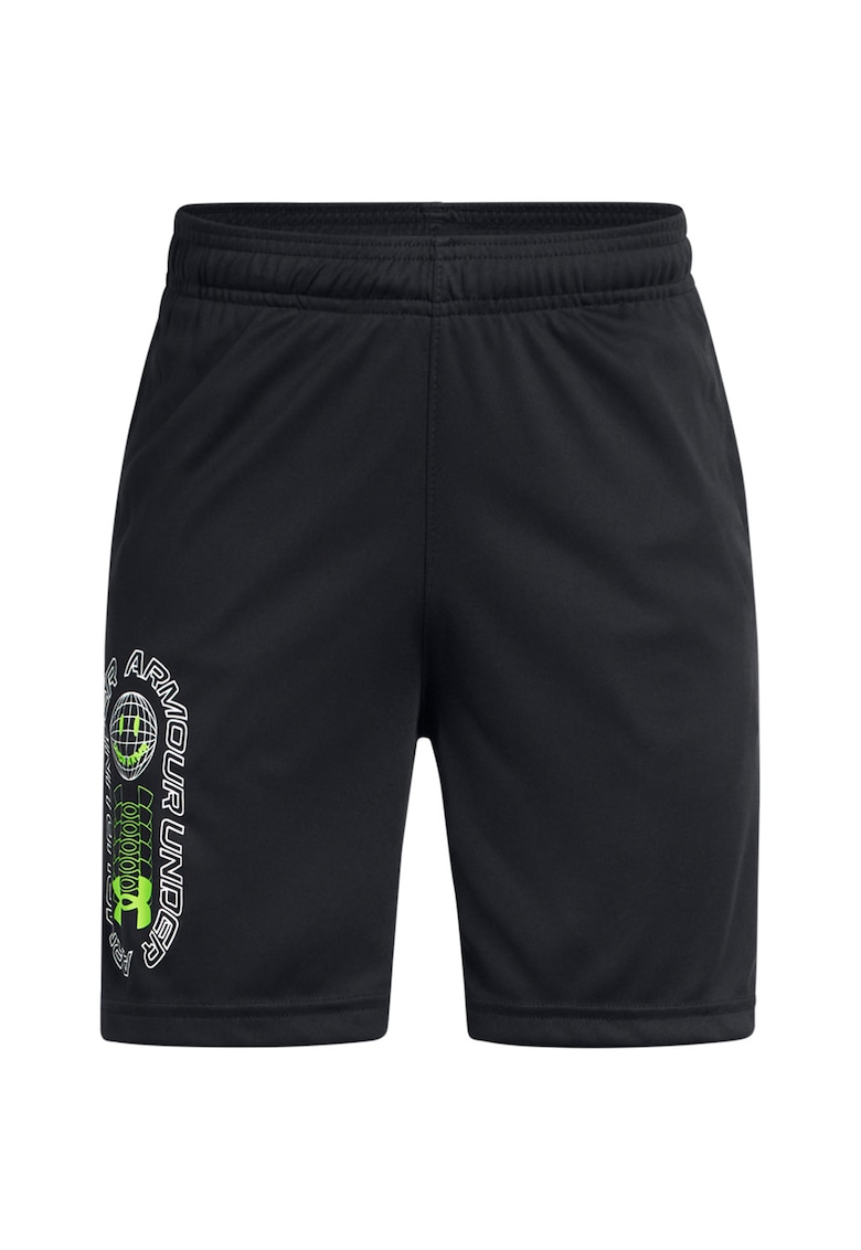 Pantaloni scurti cu talie elastica pentru fitness - Negru