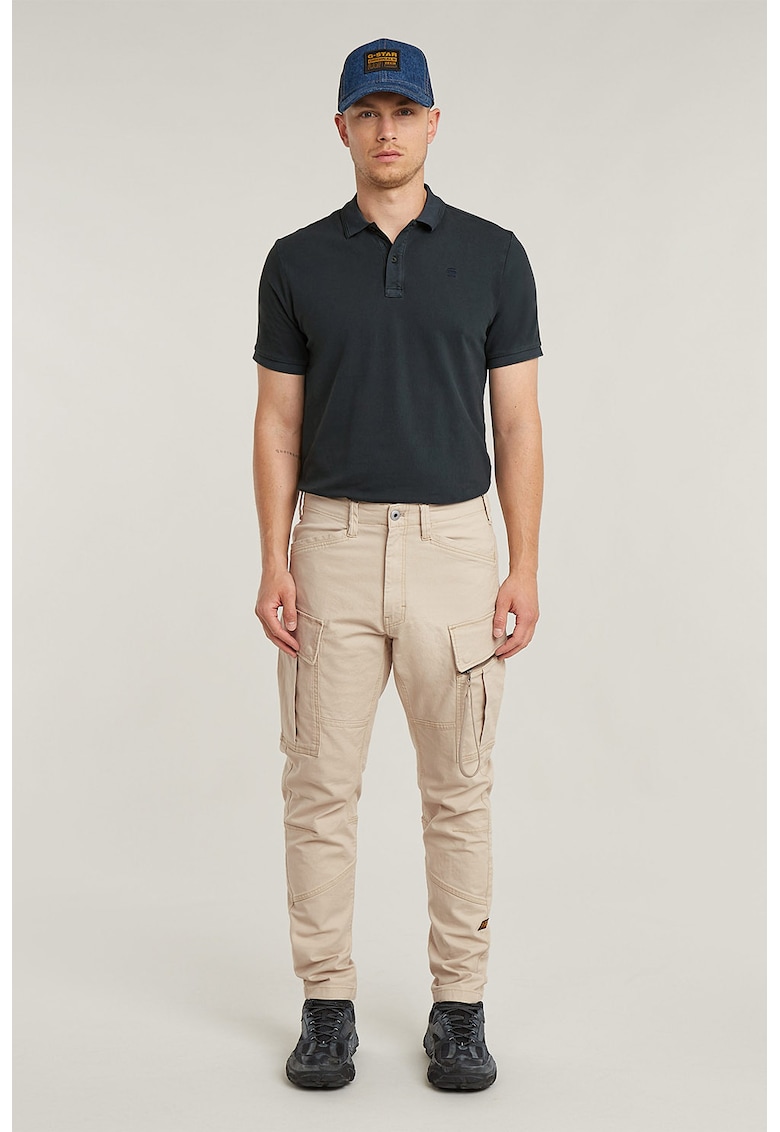 Pantaloni conici cu talie medie - Bej
