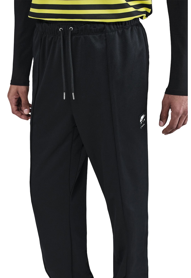 Pantaloni de trening cu croiala dreapta si snur de ajustare Air - Negru