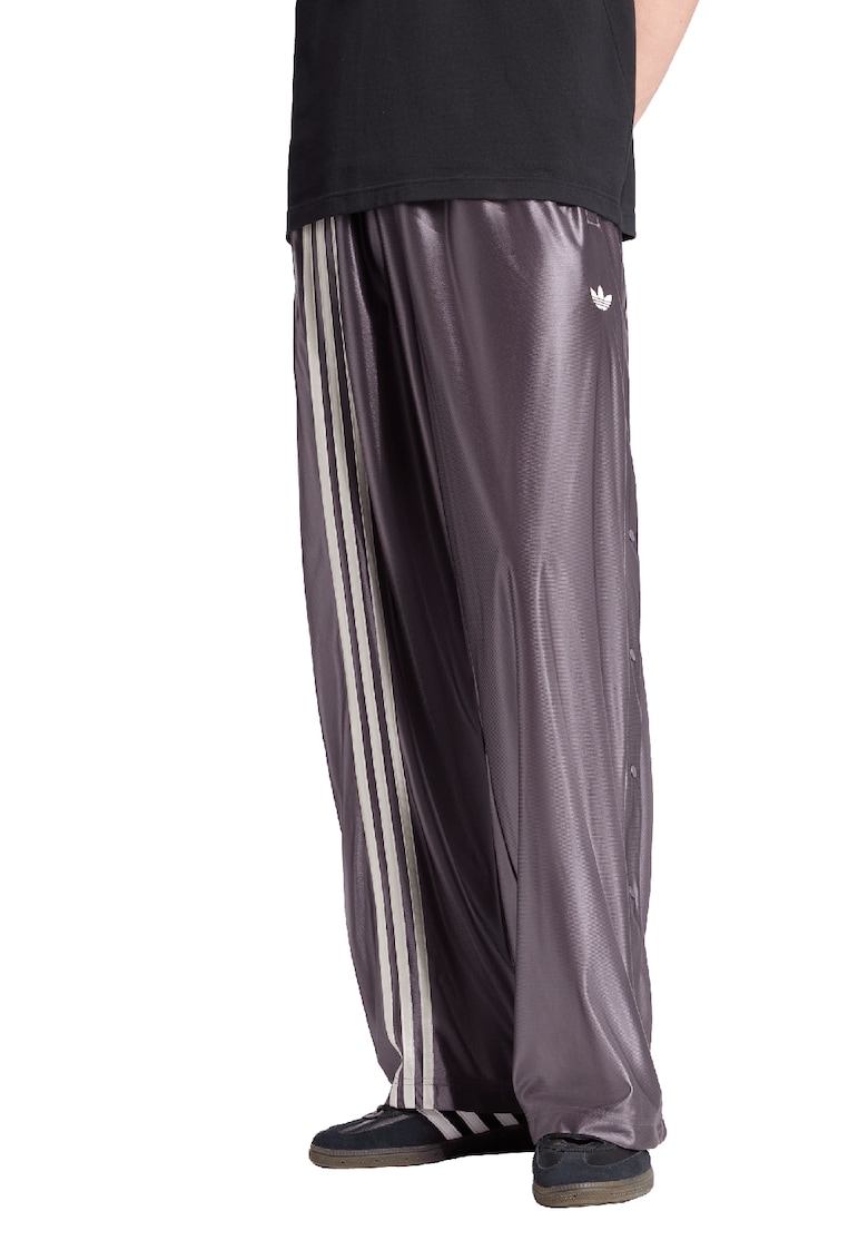 Pantaloni lejeri cu aspect lucios Adibreak - Alb/Violet pruna