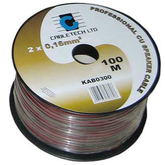 CABLU DIFUZOR NEGRU 0.75MM CU
