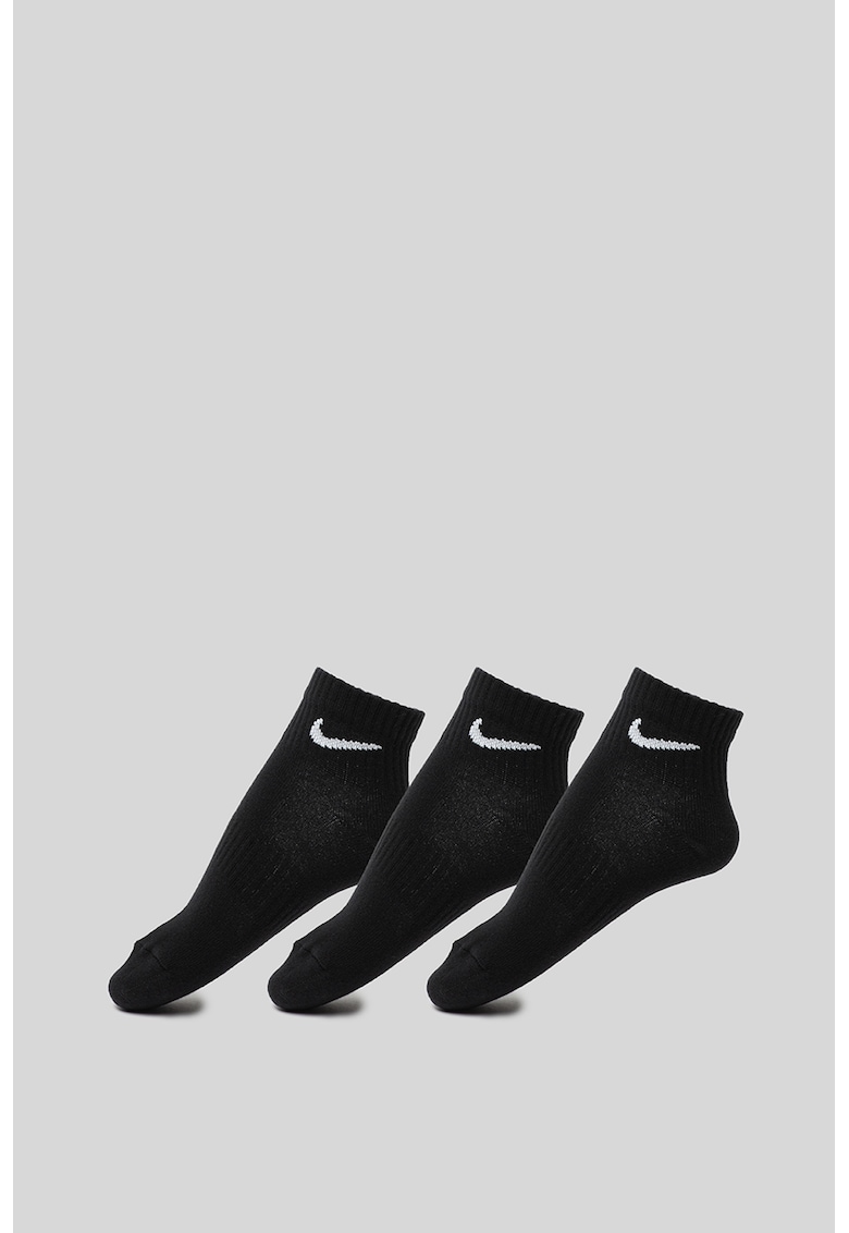 Set de 3 perechi de sosete unisex din material usor - cu tehnologie Dri-Fit Everyday - Negru