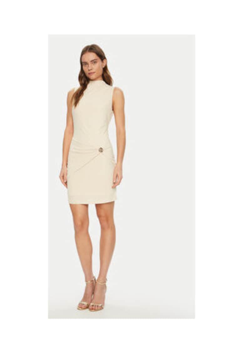 Rochie cambrata fara maneci - din amestec de modal