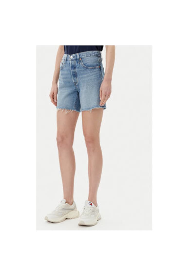 Pantaloni scurti din denim dama Levi S - A9296-0001 - Bumbac/Tencel - Albastru - Albastru