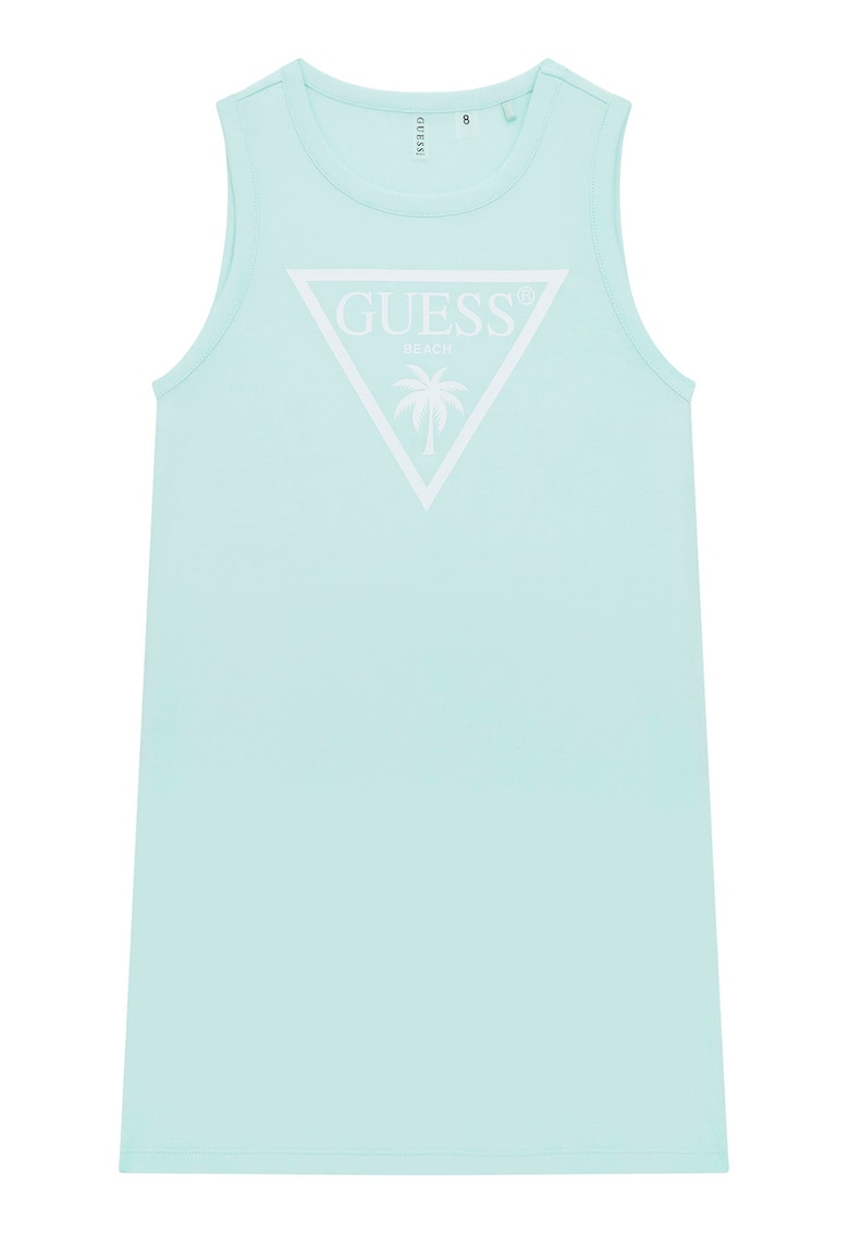 Oferte la Rochie cu imprimeu logo - Albastru glaciar