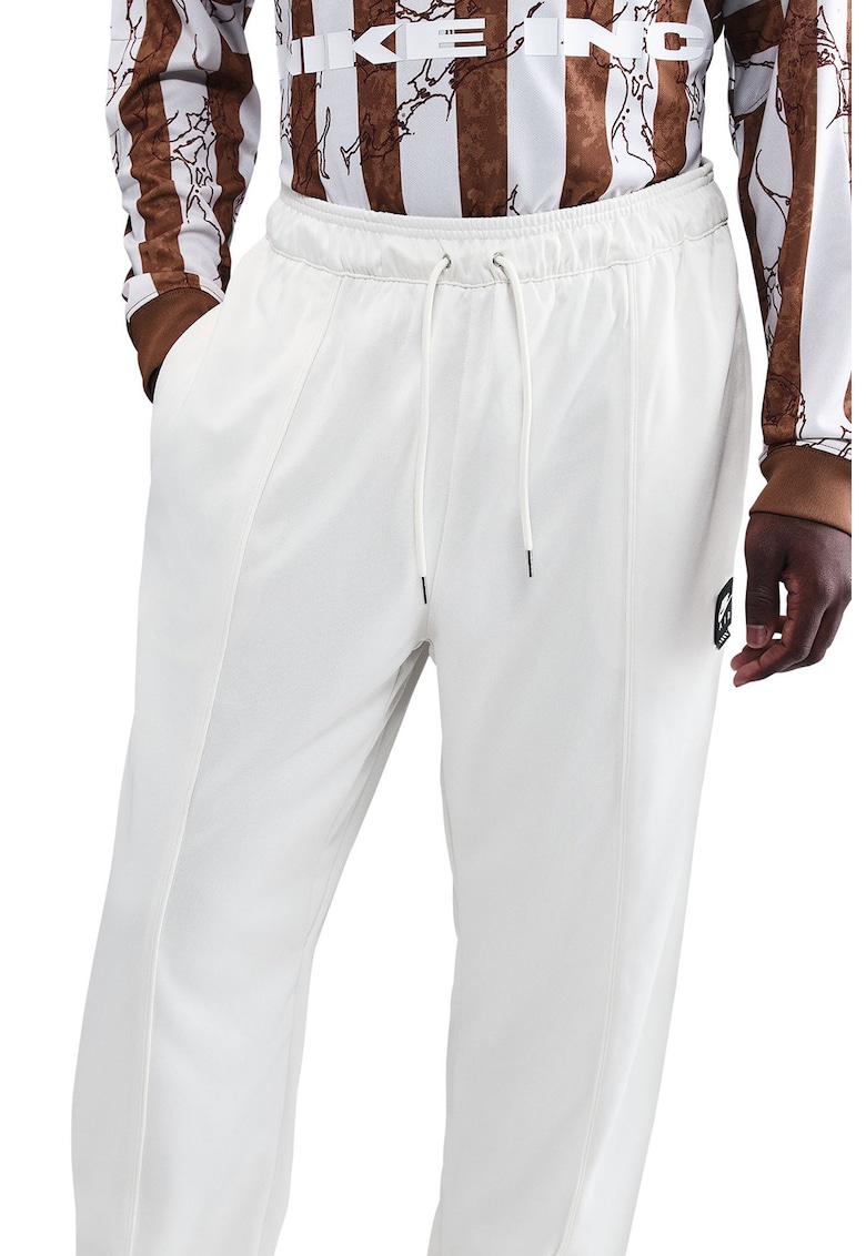 Pantaloni de trening cu croiala dreapta si snur de ajustare Air - Alb optic