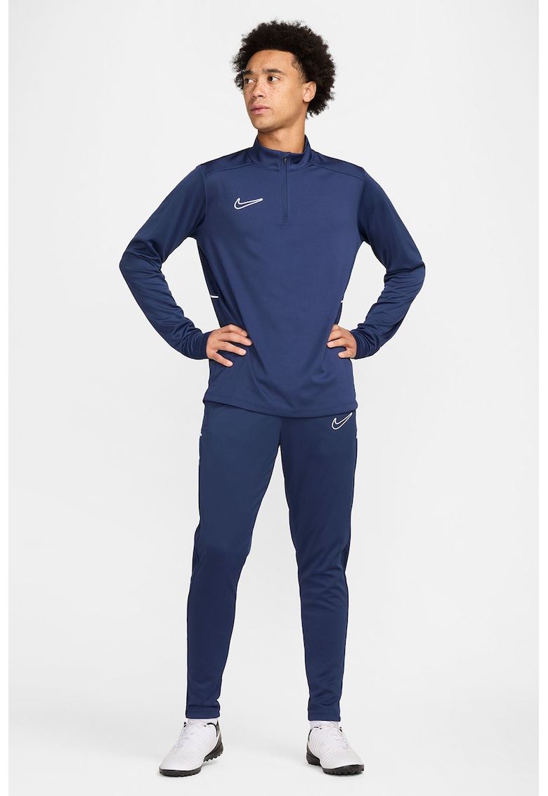Pantaloni slim-fit cu logo - pentru fotbal - Alb/Albastru inchis