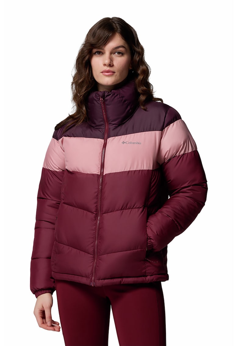 Geaca cu model colorblock Puffect™ II - Visiniu/Violet tyrian/Roz prafuit