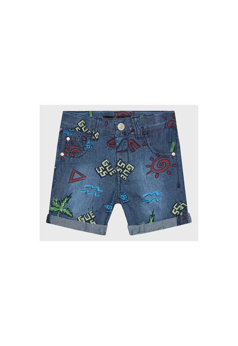 Pantaloni scurti copii -  Bumbac - Albastru - Albastru