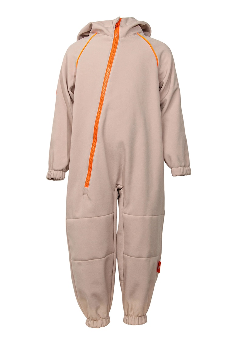 Salopeta impermeabila cu gluga Softshell - Roz pal