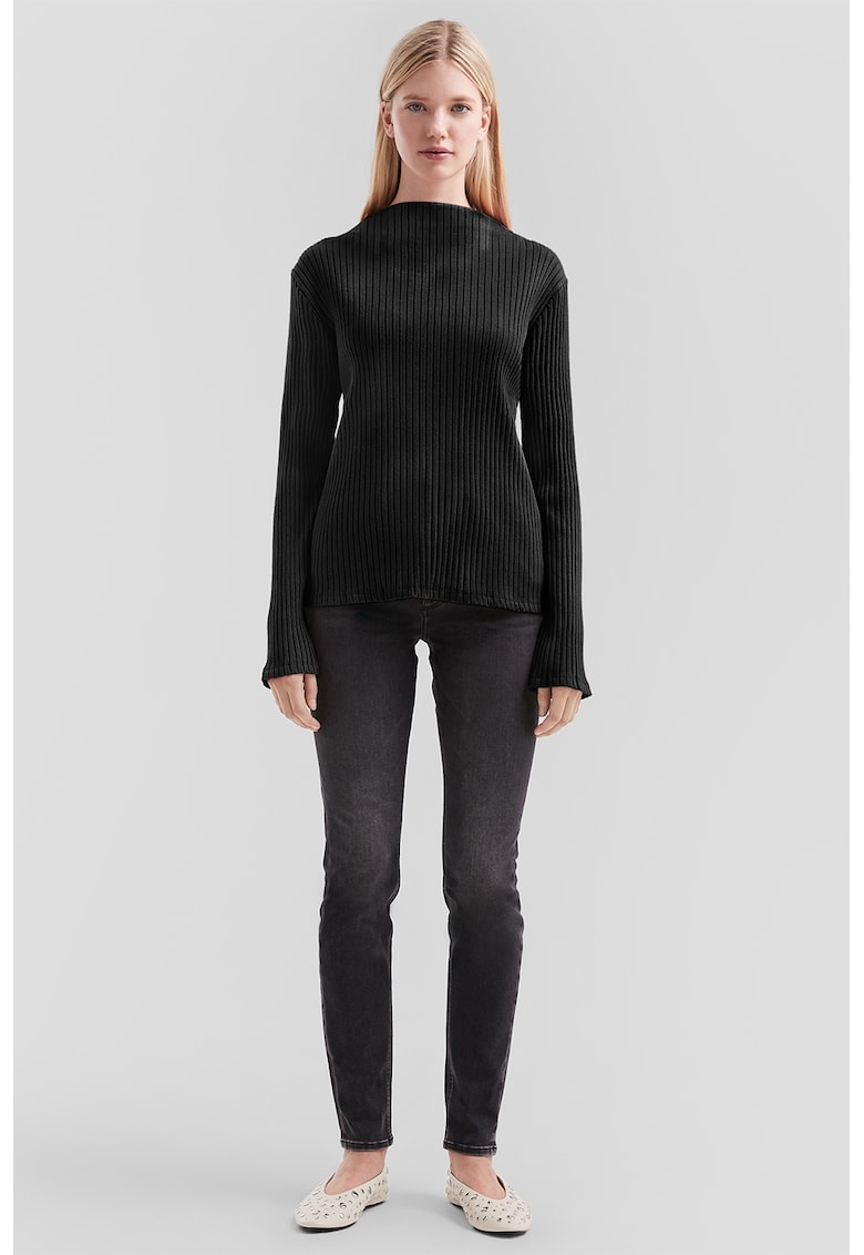 Bluza uni striata - Negru