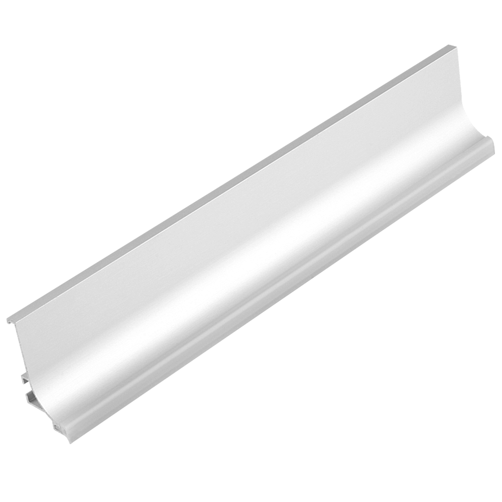 Profil inaltator pentru blat de bucatarie Gola 8000, aluminiu neted, lungimea 4 m