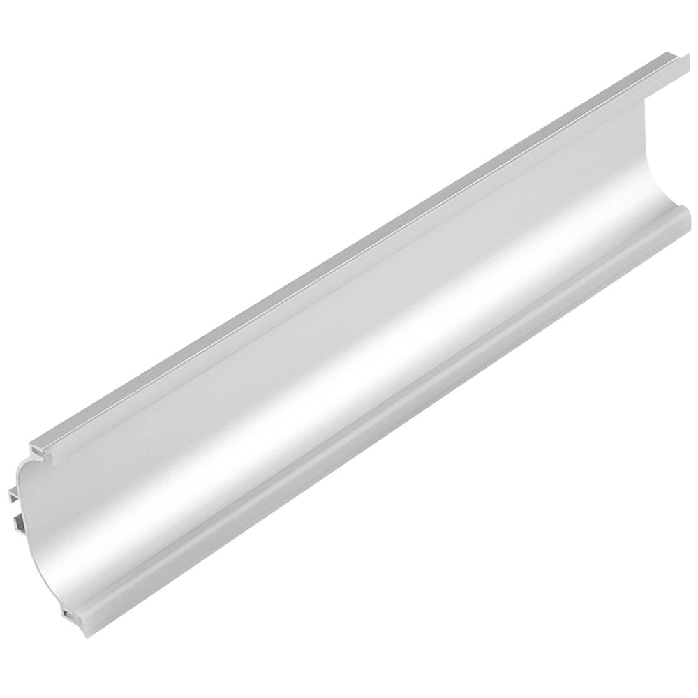 Profil inaltator pentru blat de bucatarie Gola 8300, aluminiu neted, lungimea 4 m
