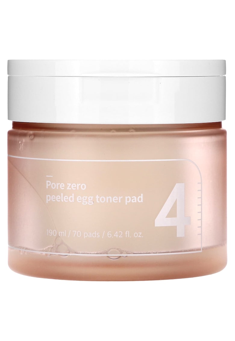 Discuri pentru ten cu niacinamide impotriva porilor - No. 4 Pore Zero Peeled Egg Toner Pad -  70 buc