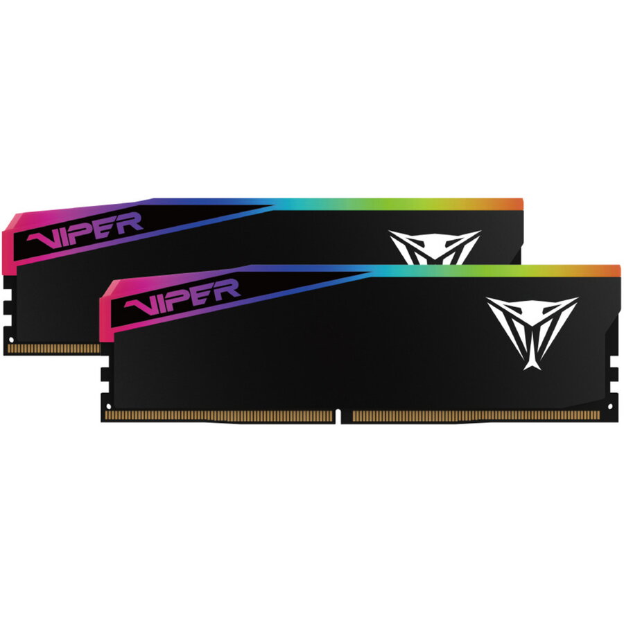 Memorie DDR5 - 32GB - 6400 - CL - 32 (2x 16 GB) Dual Kit (black, VEUR532G6432K, Viper Elite 5 Ultra RGB, INTEL XMP, AMD EXPO)
