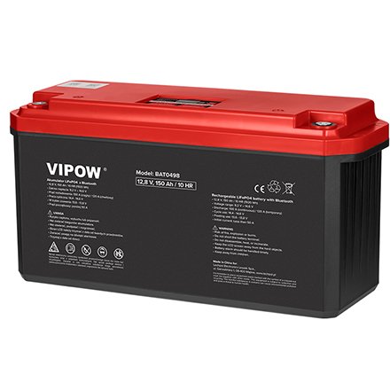 Acumulator LiFePO4 150Ah BMS Vipow BAT0498, BLUETOOTH