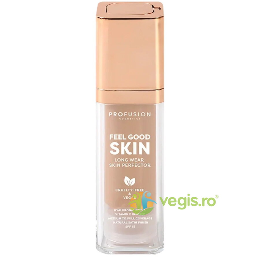 Fond de Ten SPF15 Rezistenta Indelungata Nuanta Medium 320 Feel Good Skin 30ml