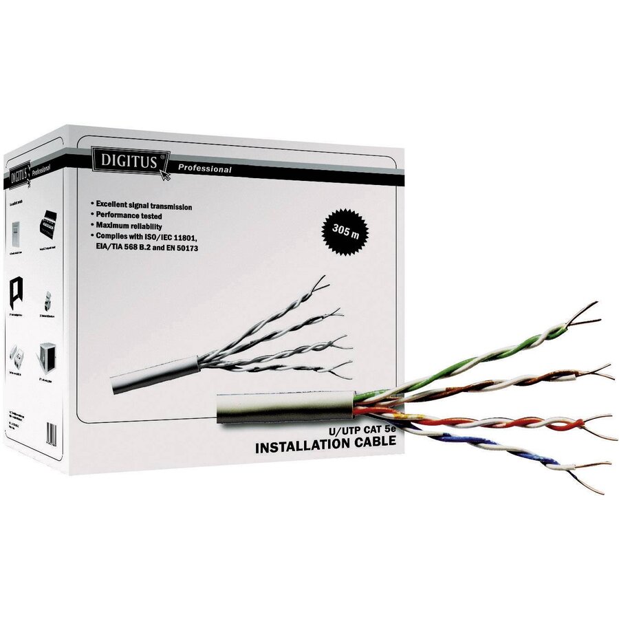 DIGITUS CAT 5e twisted pair patch cable 305m