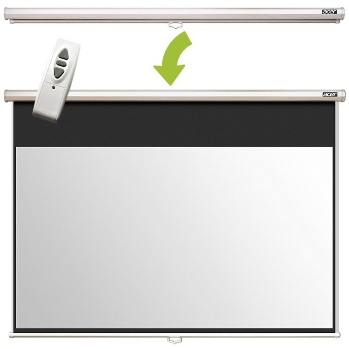 Ecran de proiectie Acer Electric E100-W01MWR 100 inch, Alb