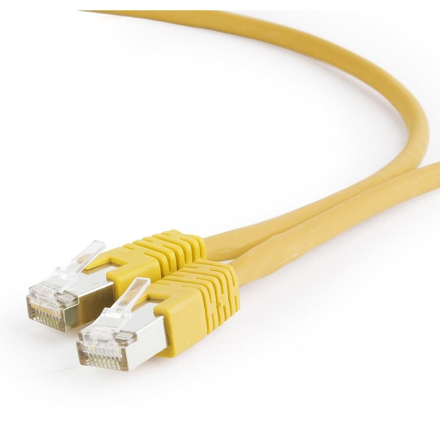 GEMBIRD PP6A-LSZHCU-Y-2M Gembird patchcord RJ45, cat. 6A,SFTP, LSZH, 2m, yellow