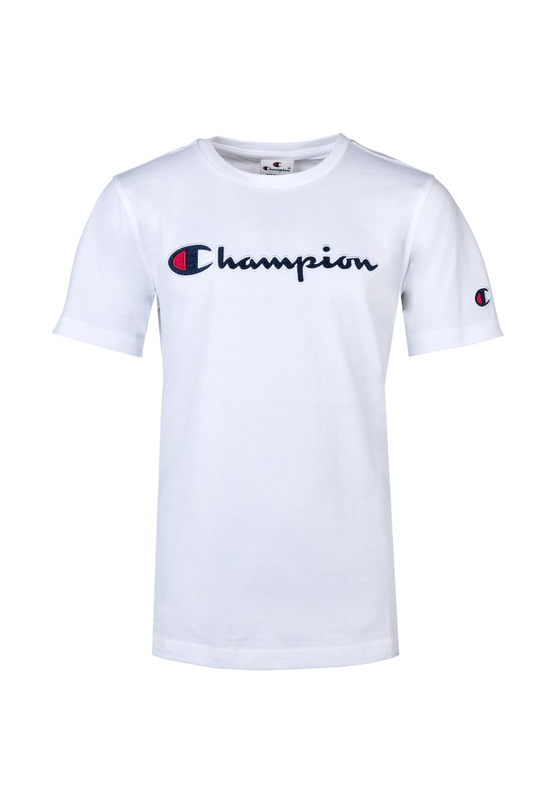 Tricou cu logo - Alb optic