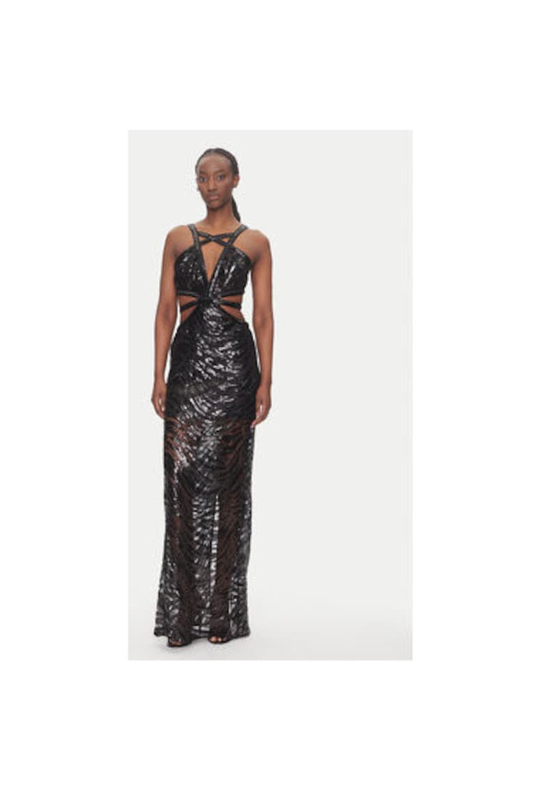 Rochie dama  78PAO951 J0222 - Poliester - Negru - Negru