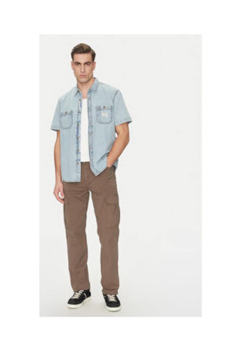 Camasa din denim cu maneci scurte