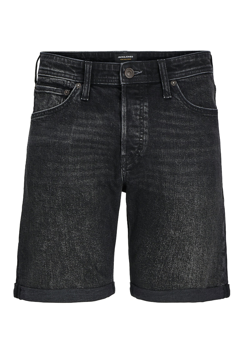 Pantaloni scurti din denim barbati Jack Jones - 12269612 - Bumbac - Negru - Negru